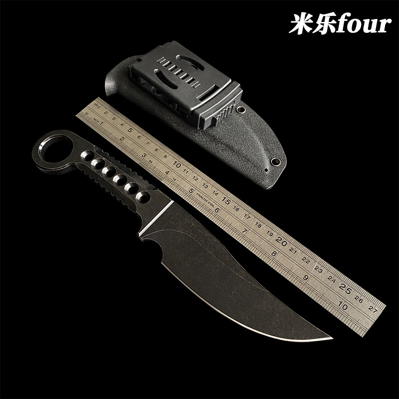 现货手工锻造1095高碳钢直刀K鞘腰带挂件方便携带高品质直刀,厨房/烹饪用具,蔬果刨丝器/瓜果刀,淘宝优惠券,粉丝福利购,淘宝优惠卷