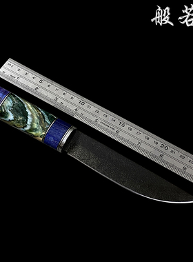 新款手工锻打乌兹钢锋利高硬度直刀精致拼接手柄果蔬刀果蔬刀