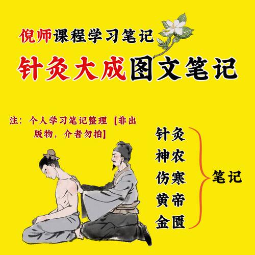 倪海厦针灸大成彩色图文笔记倪老师课程学习笔记本