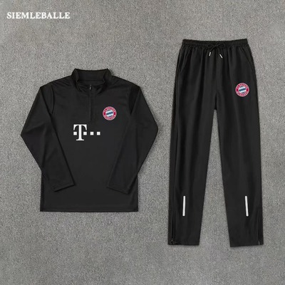 2425新款利物浦足球服训练拉链套装运动速干立领长袖健身跑步长裤