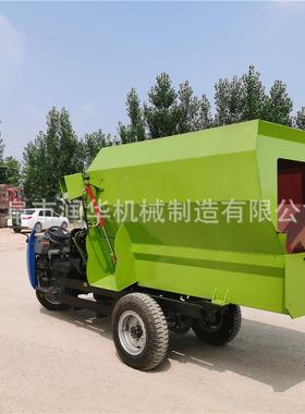 三ULF轮车搅撒车体机牛羊自动投喂撒料车载一卧式拌料料撒机