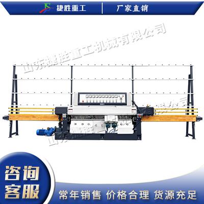 小型立式磨直玻璃磨边机钢js-scf-9化建玻璃削机线玻筑璃直边磨边