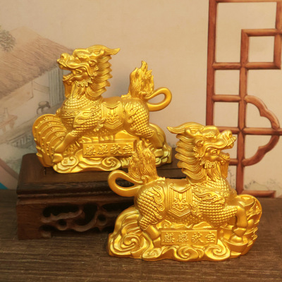 招财镇宅貔貅麒麟摆件店铺招财