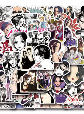 55张卡通动漫Nana贴纸卡通动画贴画手机电脑平板手账装饰防水贴图