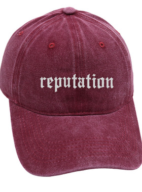Taylor Swift棒球帽霉霉泰勒周边Reputation刺绣水洗复古鸭舌帽