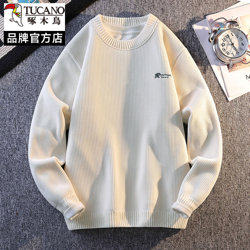 啄木鸟男士圆领针织衫