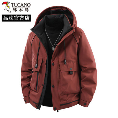 啄木鸟2025新款简约设计感羽绒服