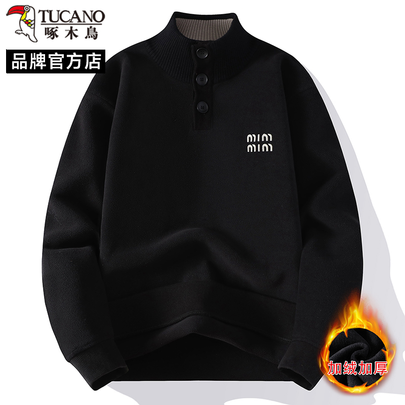 啄木鸟潮牌正品宽松保暖卫衣