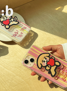 a:b原创猫狗手绘系列手机支架手机气囊情侣男女同款可送人可爱cp婚礼闺蜜