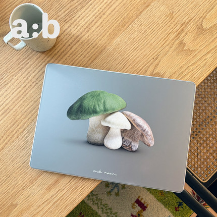 a:b原创【菌不错】系列2025新款笔记本macbook电脑保护壳全包壳透明壳轻薄air/pro保护套
