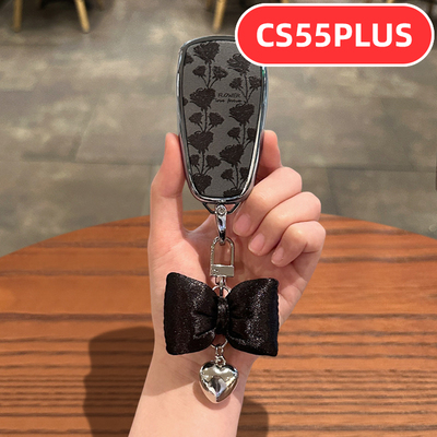适用24款长安CS55PLUS钥匙套专用第二代第三代蓝鲸版女士卡通可爱