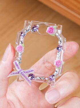 适用小天才电话手表D5Q3U5N5Z10Z9Z8AZ7A磁吸表带立体透明保护壳