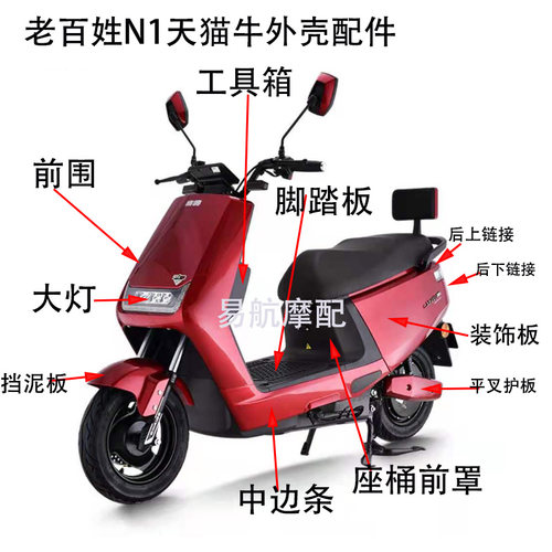 金箭天猫牛电动车外壳