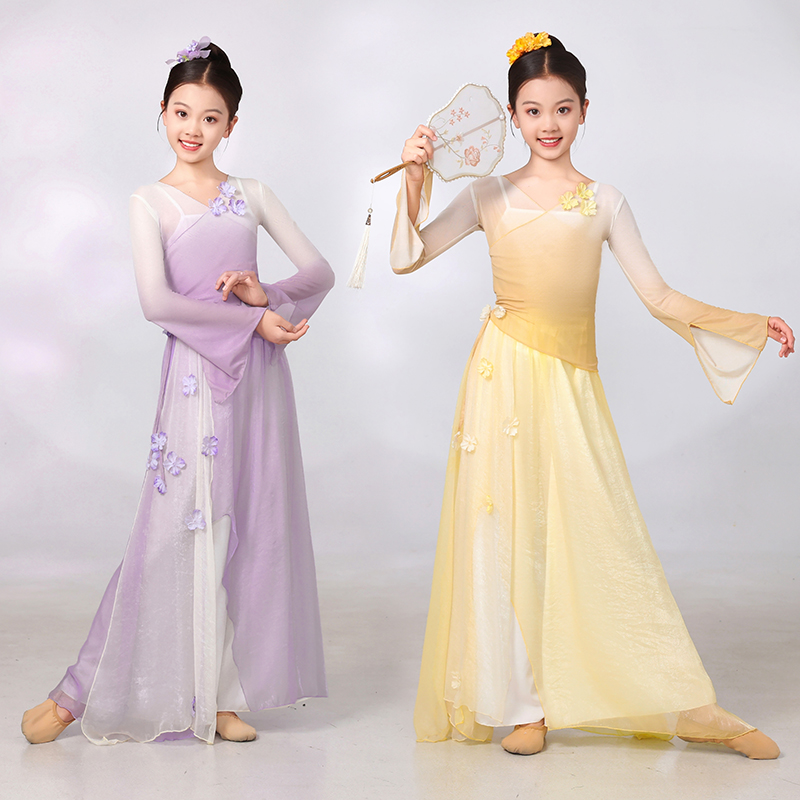 儿童古典舞蹈服中国舞练功服