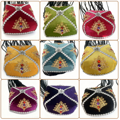 新疆舞蹈帽子维吾尔族成人六角