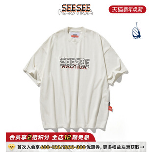 SEESEE联名日系中性logo短袖 nautica T恤SSTW4103 联名系列