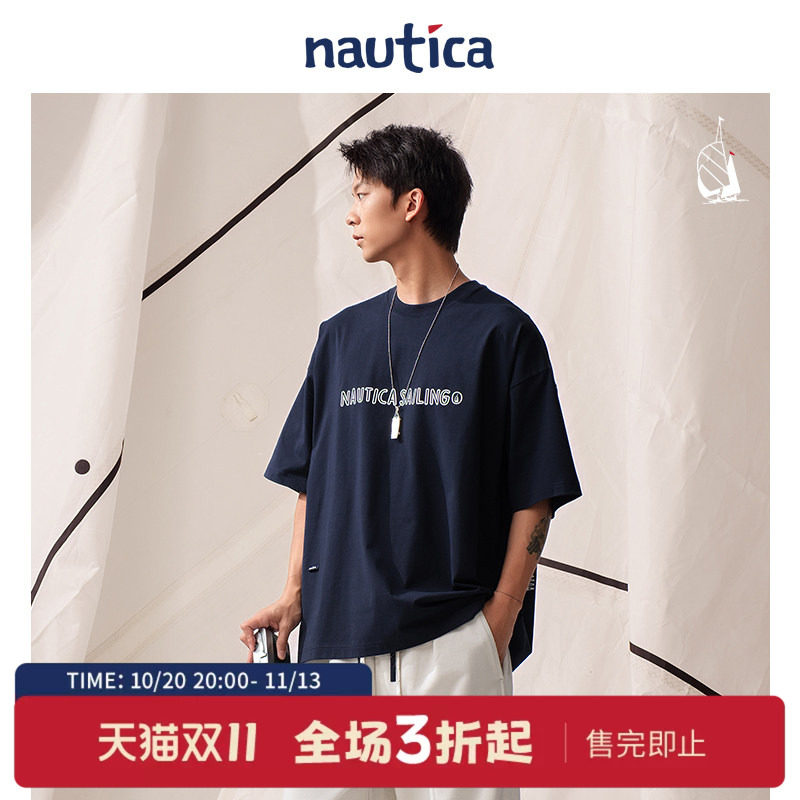 nauticawhitesail短袖圆领T恤