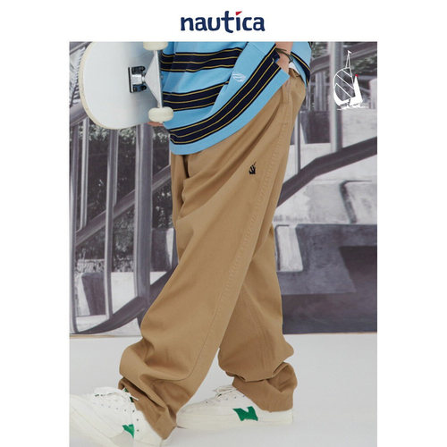 nauticawhitesail日系休闲长裤