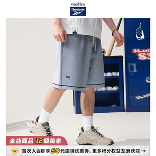 Reebok日系学院风针织短裤 nautica白帆 RBKW5248 联名系列