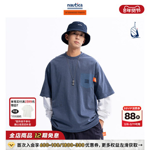 【官方正品】汤本弘通监制 nautica日系中性圆领短袖T恤HYTW4132