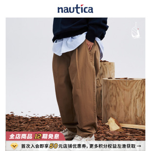 长裤 日系中性街头复古低腰休闲裤 nautica白帆 PW3326 官方正品