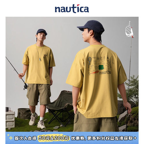 nauticawhitesail短袖圆领T恤
