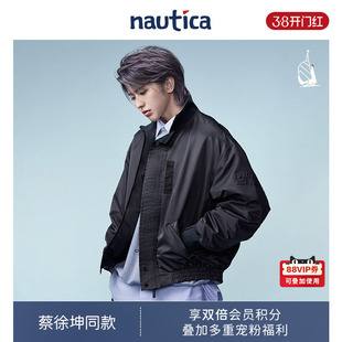 【蔡徐坤同款】nautica 白帆撞色中性宽松牛津纺百搭长袖衬衫