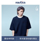 白帆中性cityboy撞色领口logo短袖 nautica T恤 蔡徐坤同款