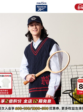 【联名系列】nautica白帆 x Reebok日系学院风毛衣马甲RBSW4409