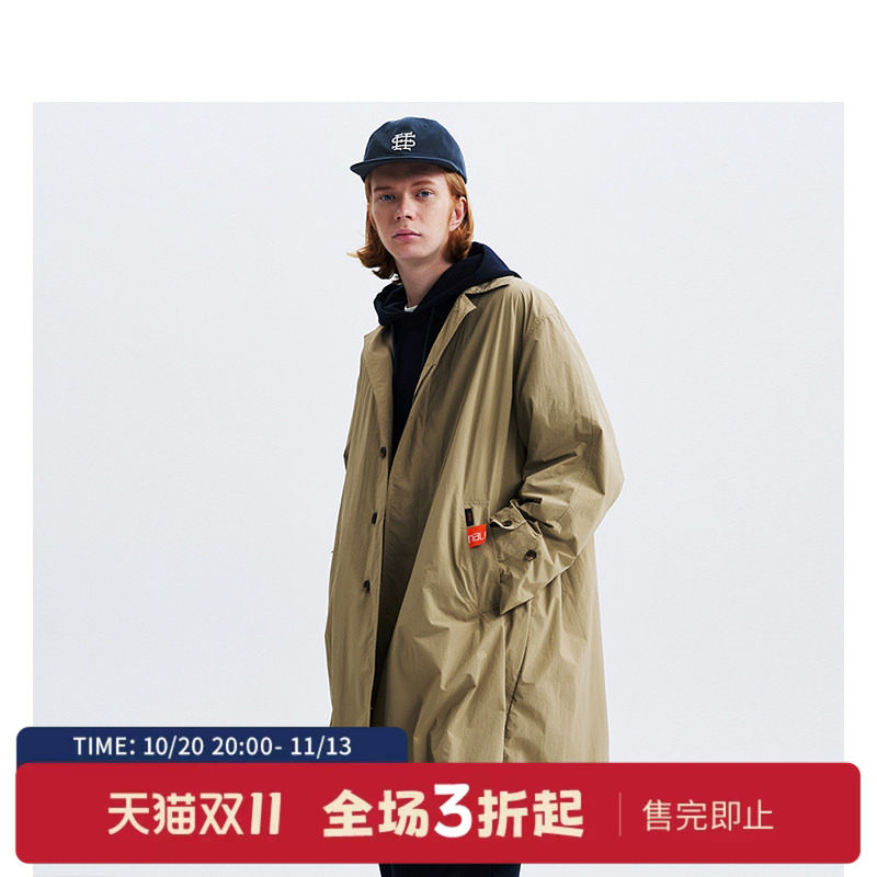 nauticawhitesail中长款风衣