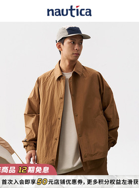 【官方正品】nautica白帆 日系中性户外假两件翻领夹克外套JW4303