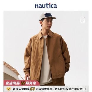 nautica白帆 日系中性户外假两件翻领夹克外套JW4303 官方正品