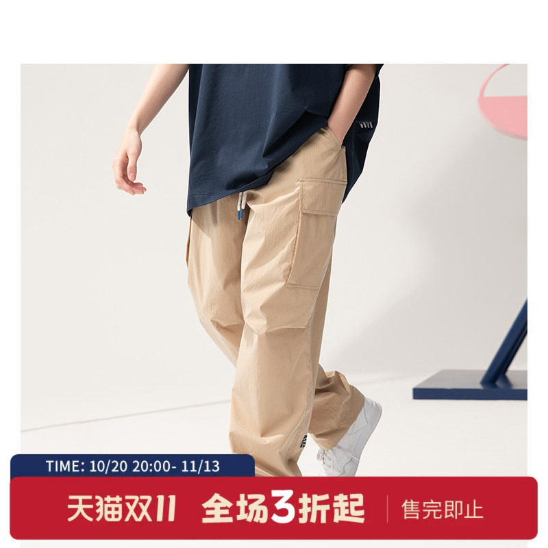 nauticawhitesail工装梭织长裤