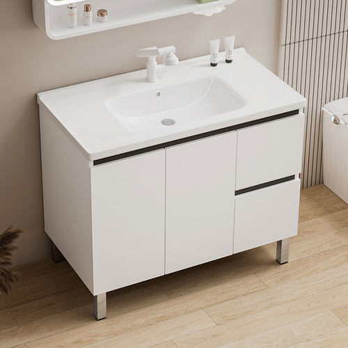 落地式防水大容量收纳浴室柜组合