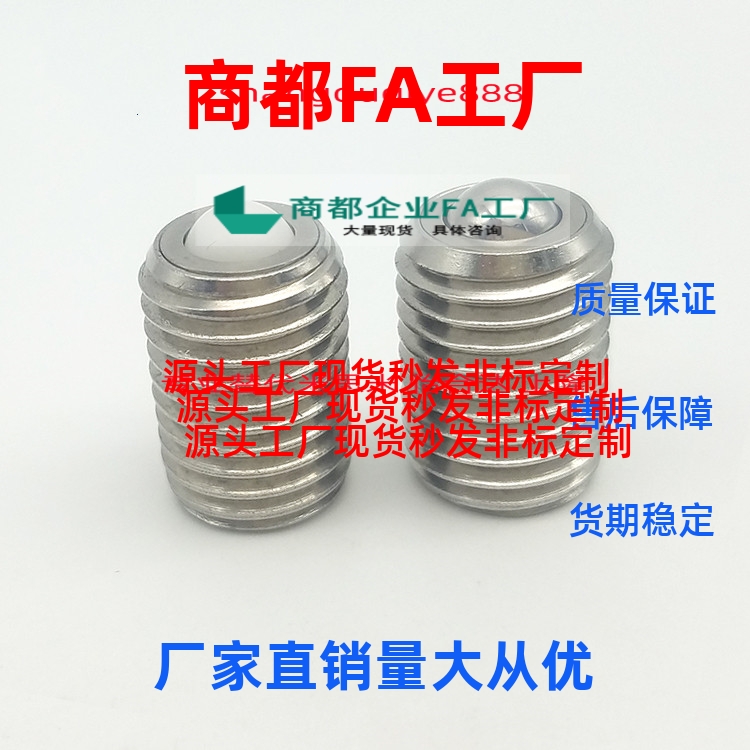 换304钢珠滚轮BCSB/BCSBJ6/8/10/12/16/20牛眼万向球滚珠