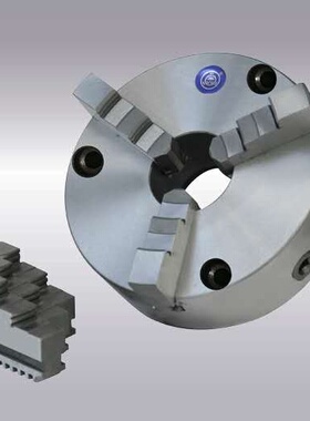 浙江园牌高精度K21-160前穿式二三R四爪自定心卡盘80-630三孔六孔