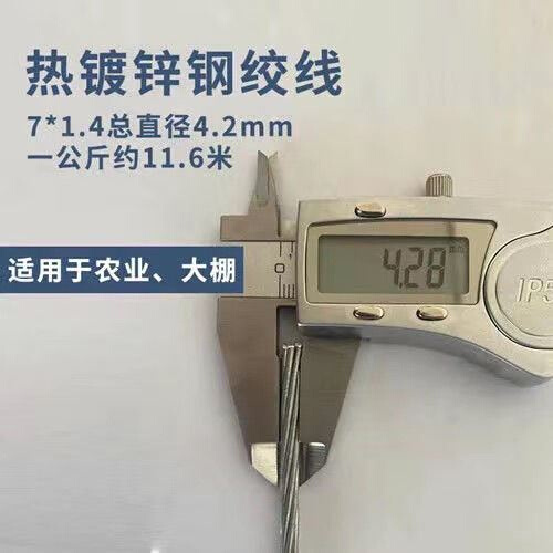 极速热镀锌猕猴桃钢绞线不u锈钢丝葡萄架农业钢丝绳通信电力e拉线