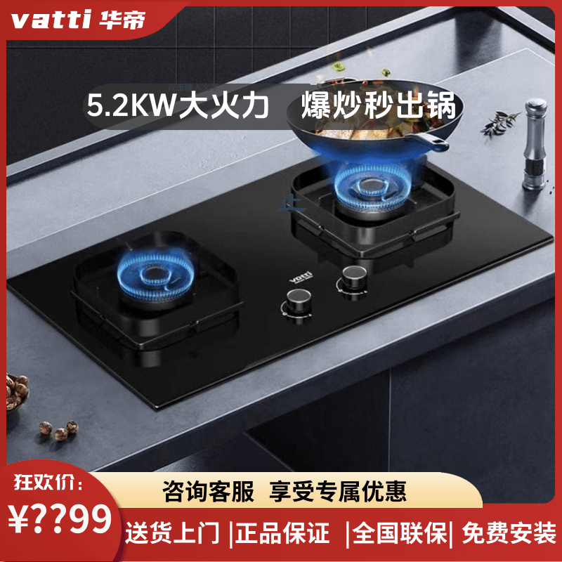 华帝燃气灶ZT310S/ZS310S大火力