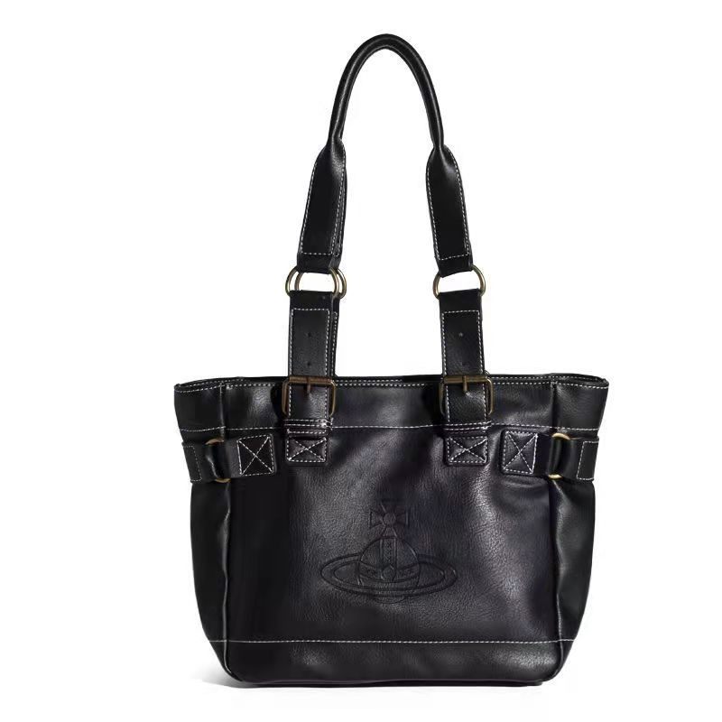 Your Next Obsession: Vintage Black Biker Tote – Effortless Chic for Under $10! - Product image 4