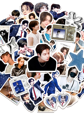 jayjay单人爱豆smtr25明星混合贴纸手账防水ins风笔记本防水贴纸