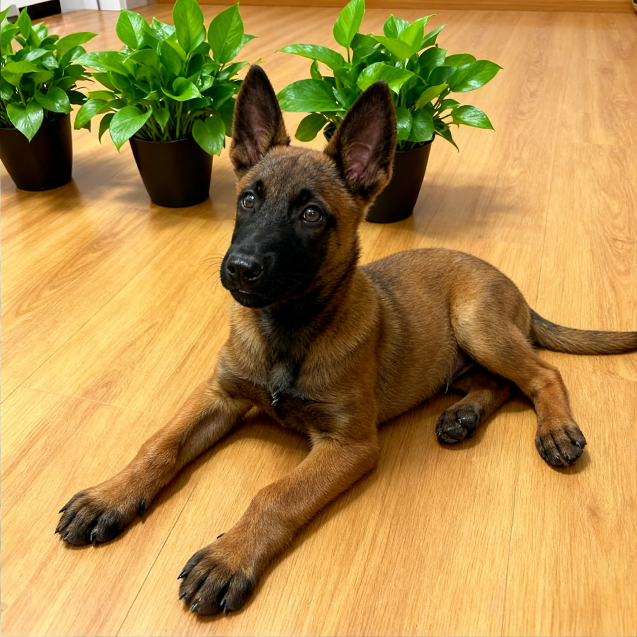 马犬幼犬爆红幼崽幼宠护卫犬工作犬狗狗看家黑红农村活物警犬聪明