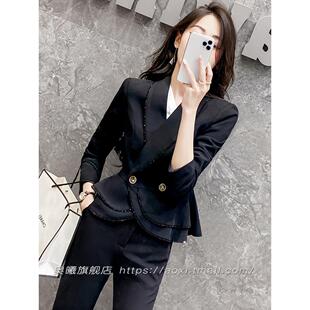 职业装女套装秋冬季新款三件套气质干练小西装高级感正装西服套裤