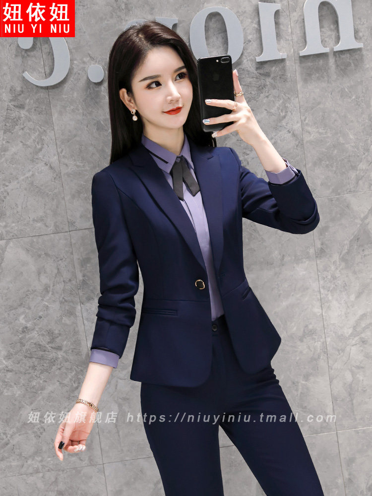 高端时尚职业装西装套装女气质总裁工作服小个子面试正装经理西服