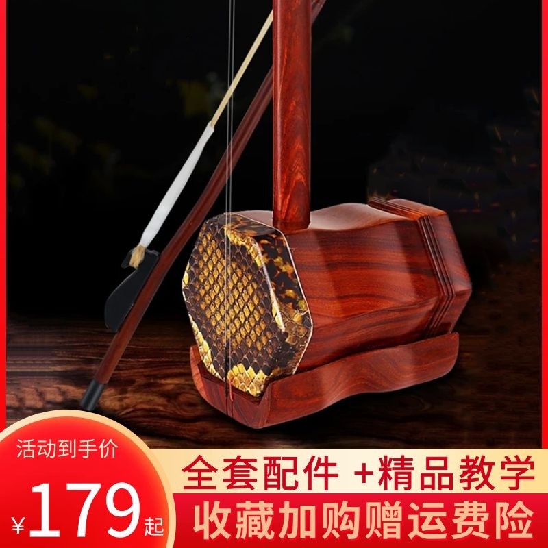 初学者新手二胡乐器儿童专用适合男生的容易上手音乐课堂小乐器