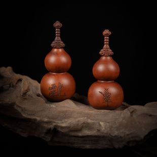 养剑葫芦雷击枣木天师剑葫芦雕刻紫薇雷祖挂件吊坠手把件把玩实木