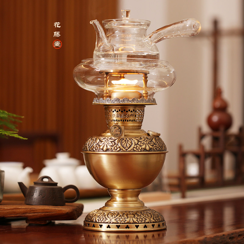 丝焰茶灯空气灯活火茶炉酥油炉铜