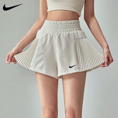 Nike耐克运动短裤女跑步健身训练速干裤高腰显瘦带内衬瑜伽三分裤