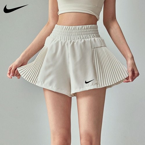 Nike耐克运动短裤女跑步健身训练速干裤高腰显瘦带内衬瑜伽三分裤