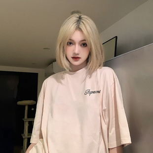 TEAM247 X REPRESENT夏季美式复古字母短袖T恤男女宽松休闲上衣潮