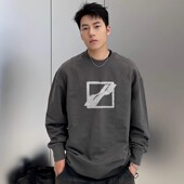 KONNE 美式 重磅百搭圆领卫衣秋冬男款 WE11DONE 个性 潮牌潮流上衣